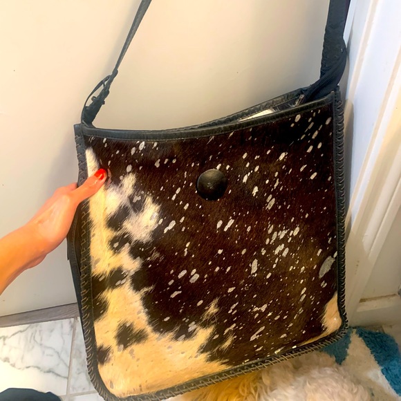 Cowgirl saddle bag leather cowhide made in Texas - Picture 1 of 6